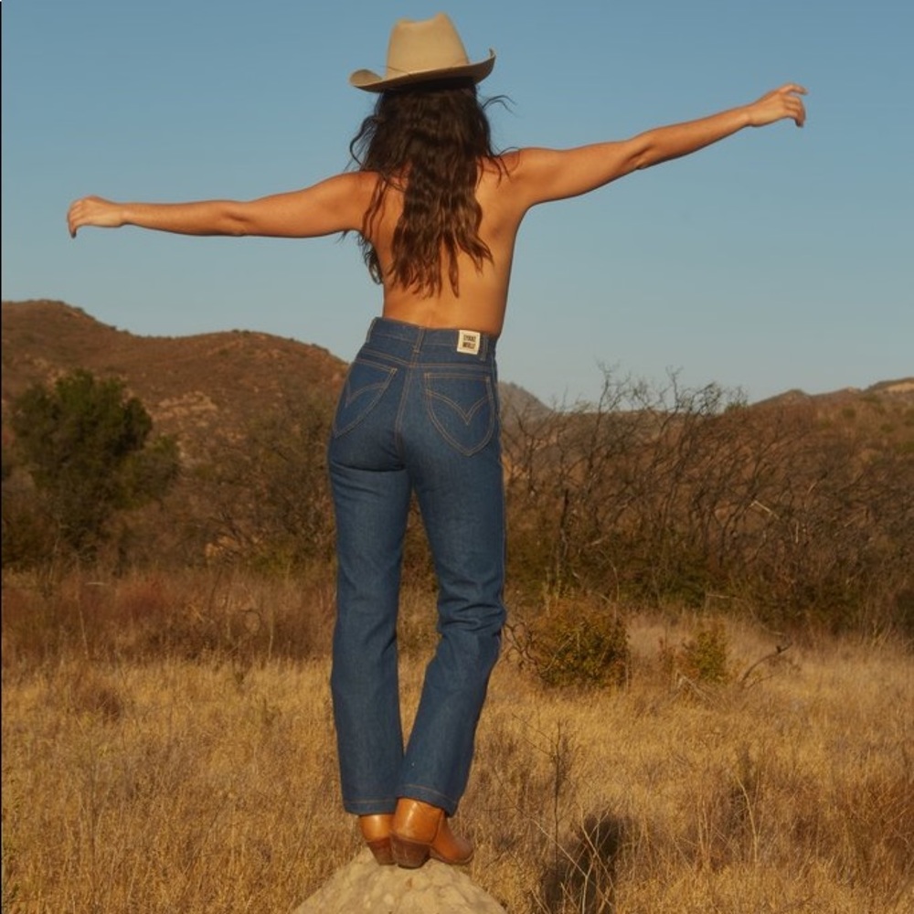 Lykke Wullf cowgirl jeans US 8 indigo - SOLD OUT! High waist flare denim